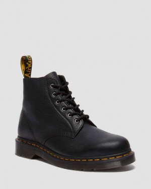 Dr. Martens 101 Ambassador Leather Ankle Boots Czarne | SN-DM84909