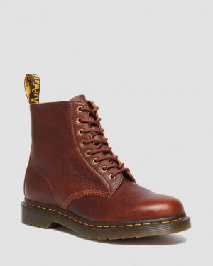 Dr. Martens 1460 Ambassador Leather Lace Up Boots Brązowe | SN-DM84243