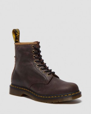 Dr. Martens 1460 Antique Pull Up Lace Up Boots Jasny Brązowe | SN-DM84131