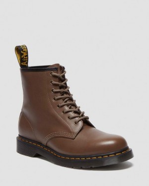 Dr. Martens 1460 Artimus Leather Lace Up Boots Khaki | SN-DM84135