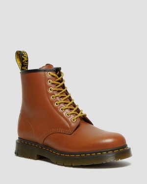 Dr. Martens 1460 DM's Wintergrip Leather Lace Up Boots Brązowe | SN-DM84263