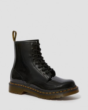 Dr. Martens 1460 Patent Leather Lace Up Boots Czarne | SN-DM84218