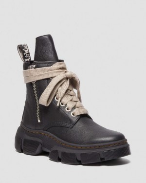 Dr. Martens 1460 Rick Owens DMXL Leather Lace Up Boots Czarne | SN-DM84140