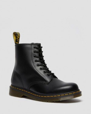 Dr. Martens 1460 Smooth Leather Lace Up Boots Czarne | SN-DM84307