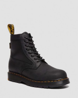 Dr. Martens 1460 Trinity Wintergrip Waterproof Boots Czarne | SN-DM84232