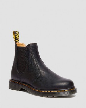 Dr. Martens 2976 Ambassador Leather Chelsea Boots Czarne | SN-DM84236