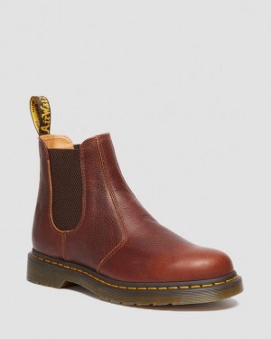 Dr. Martens 2976 Ambassador Leather Chelsea Boots Brązowe | SN-DM84911