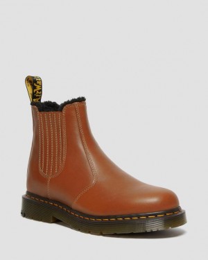 Dr. Martens 2976 DM's Wintergrip Leather Chelsea Boots Brązowe | SN-DM84141