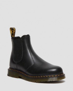 Dr. Martens 2976 DM's Wintergrip Leather Chelsea Boots Czarne | SN-DM84337