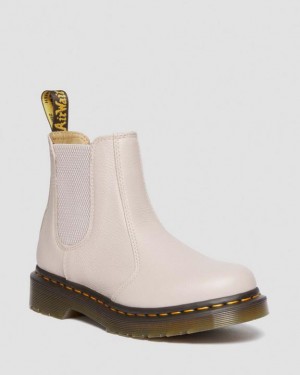 Dr. Martens 2976 Leather Chelsea Boots Szare Brązowe | SN-DM84322