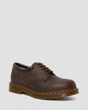 Dr. Martens 8053 Crazy Horse Leather Casual Shoes Ciemny Brązowe | SN-DM84972