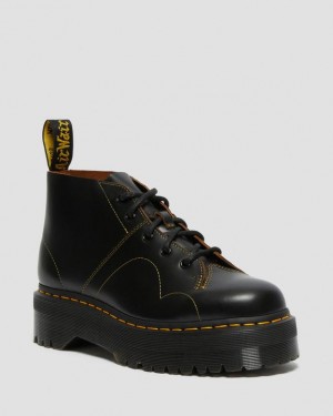 Dr. Martens Church Platform Monkey Boots Czarne | SN-DM84229