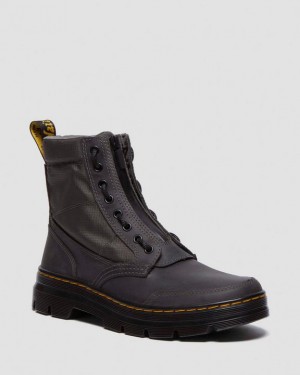 Dr. Martens Combs Jungle Zip Casual Boots Szare | SN-DM84155