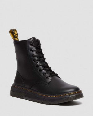 Dr. Martens Crewson Classic Leather Everyday Boots Czarne | SN-DM84865