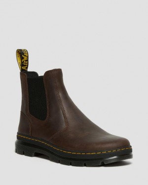 Dr. Martens Embury Crazy Horse Leather Casual Boots Brązowe | SN-DM84226