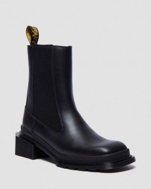 Dr. Martens Maybole Square Toe Chelsea Boots Czarne | SN-DM84369