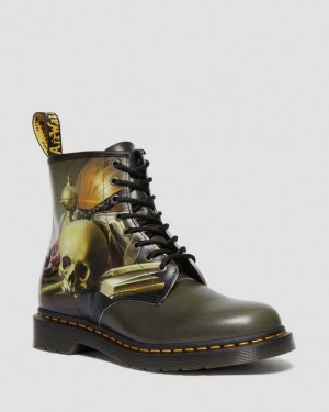 Dr. Martens THE NATIONAL GALLERY 1460 HARMEN STEENWYCK LEATHER BOOTS Kolorowe | SN-DM84162