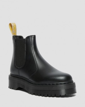 Dr. Martens Vegan 2976 Felix Platform Chelsea Boots Czarne | SN-DM84338