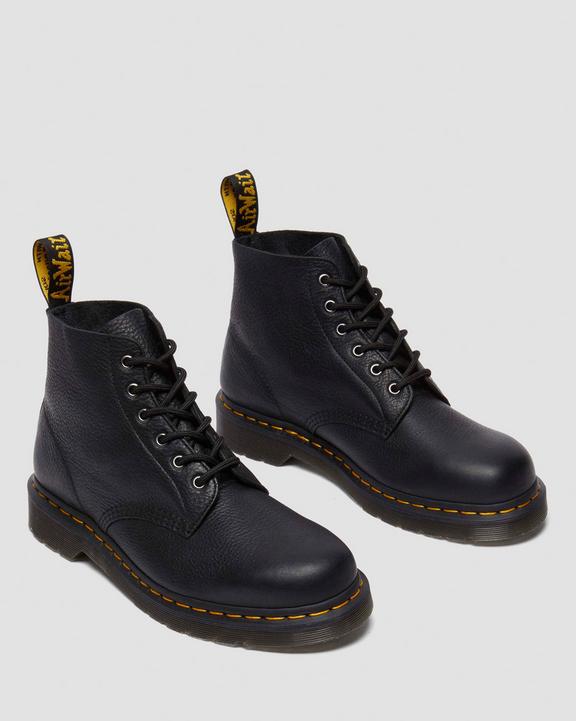 Dr. Martens 101 Ambassador Leather Ankle Boots Czarne | SN-DM84257