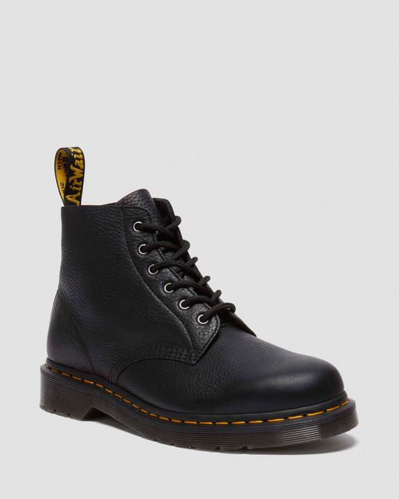 Dr. Martens 101 Ambassador Leather Ankle Boots Czarne | SN-DM84257