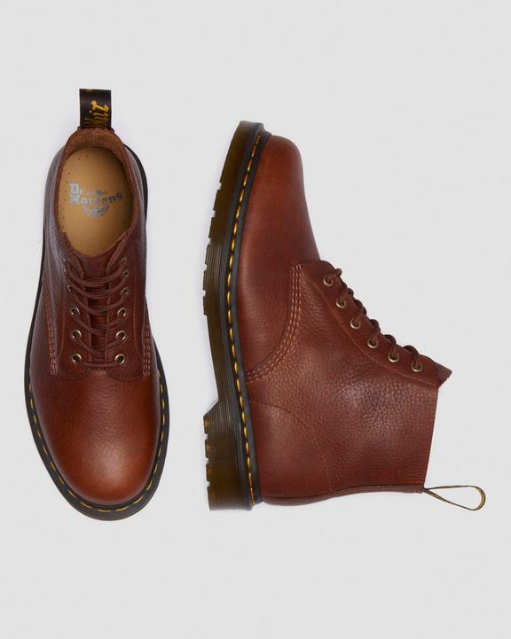 Dr. Martens 101 Ambassador Leather Ankle Boots Brązowe | SN-DM84211