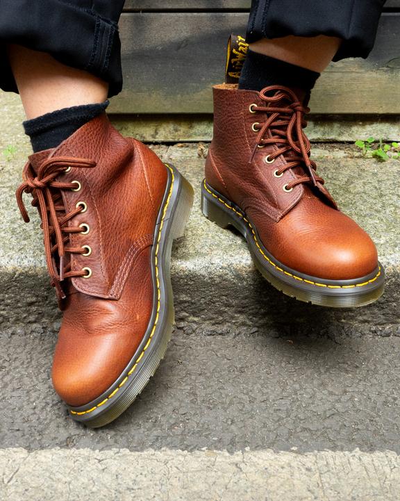 Dr. Martens 101 Ambassador Leather Ankle Boots Brązowe | SN-DM84211