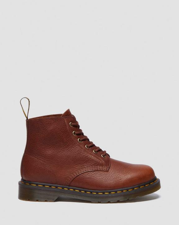 Dr. Martens 101 Ambassador Leather Ankle Boots Brązowe | SN-DM84211