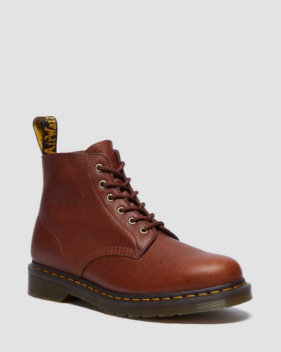 Dr. Martens 101 Ambassador Leather Ankle Boots Brązowe | SN-DM84211