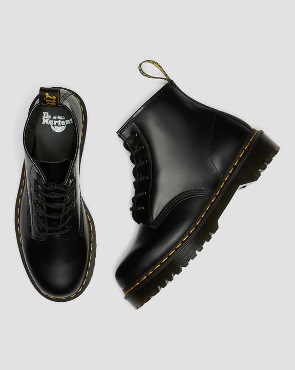 Dr. Martens 101 Bex Smooth Leather Ankle Boots Czarne | SN-DM84248