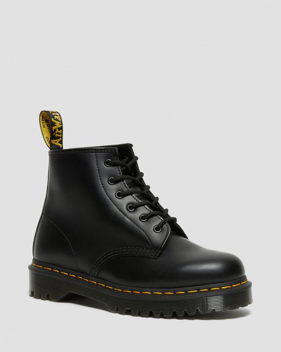 Dr. Martens 101 Bex Smooth Leather Ankle Boots Czarne | SN-DM84248