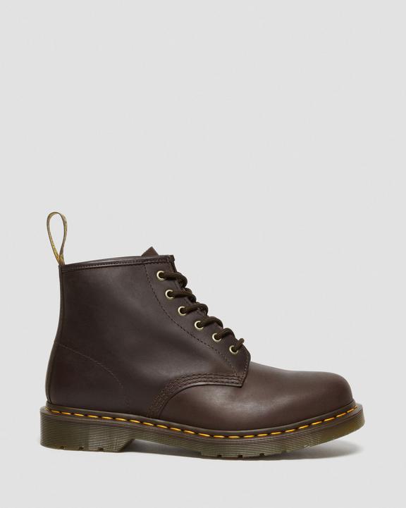 Dr. Martens 101 Crazy Horse Leather Ankle Boots Ciemny Brązowe | SN-DM84188