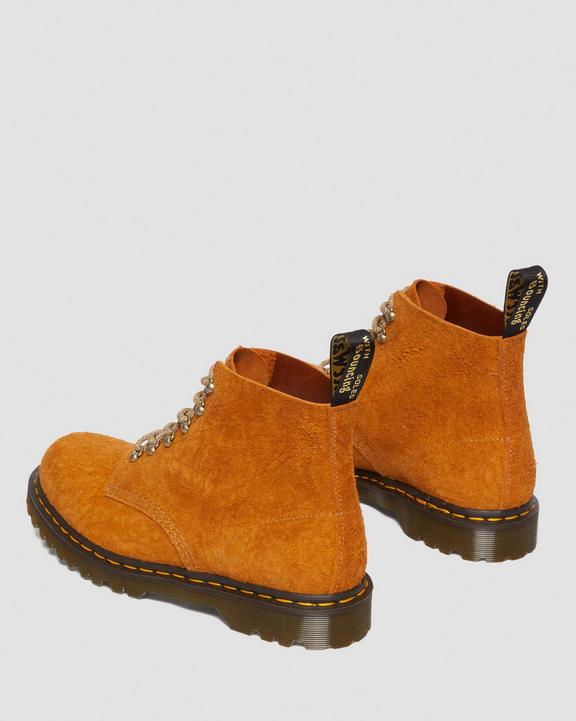 Dr. Martens 101 Made in England Hardware Suede Ankle Boots Żółte | SN-DM84191