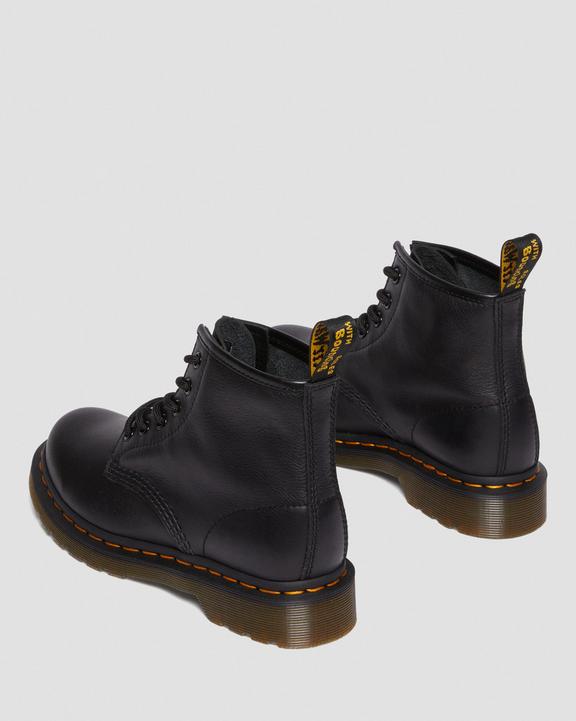 Dr. Martens 101 Virginia Leather Ankle Boots Czarne | SN-DM84189