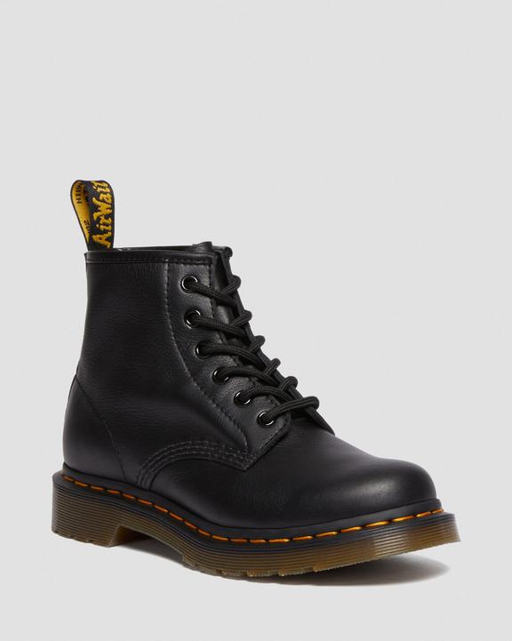 Dr. Martens 101 Virginia Leather Ankle Boots Czarne | SN-DM84189