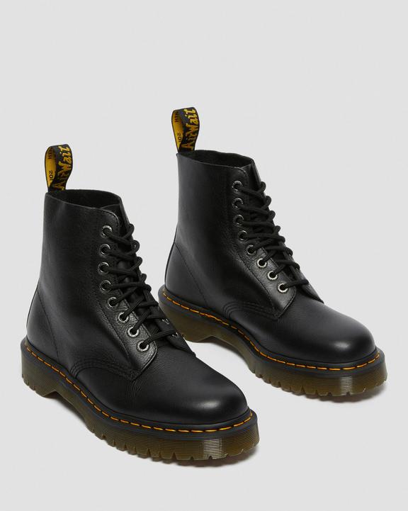 Dr. Martens 1460 Bex Pisa Leather Lace Up Boots Czarne | SN-DM84868