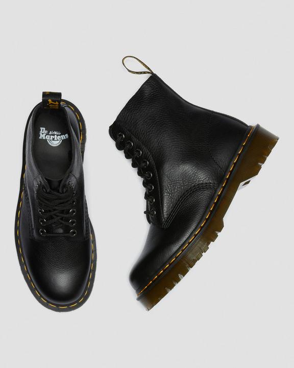 Dr. Martens 1460 Bex Pisa Leather Lace Up Boots Czarne | SN-DM84868