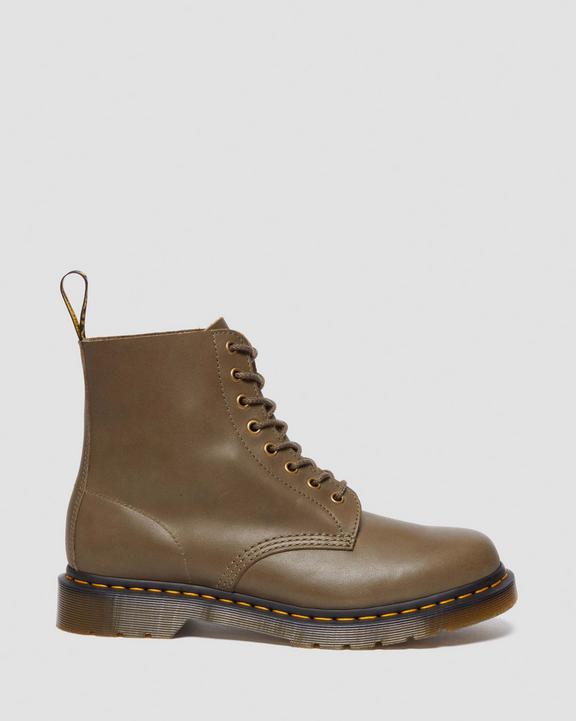 Dr. Martens 1460 Carrara Leather Lace Up Boots Oliwkowe | SN-DM84806