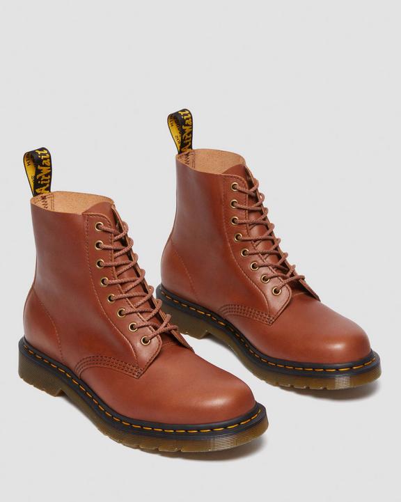 Dr. Martens 1460 Carrara Leather Lace Up Boots Brązowe | SN-DM84845