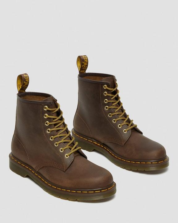 Dr. Martens 1460 Crazy Horse Leather Lace Up Boots Brązowe | SN-DM84273