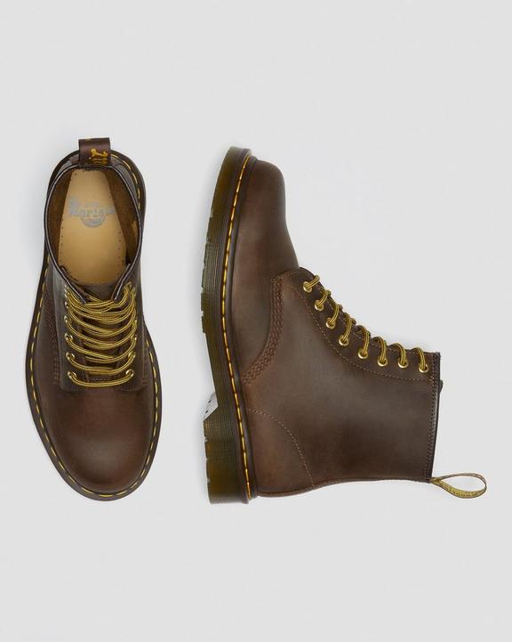 Dr. Martens 1460 Crazy Horse Leather Lace Up Boots Brązowe | SN-DM84273