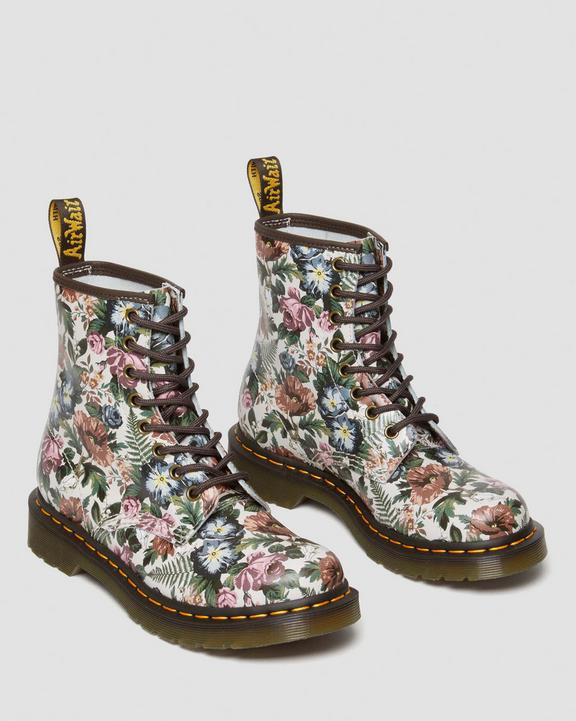 Dr. Martens 1460 English Garden Leather Lace Up Boots Kolorowe | SN-DM84289