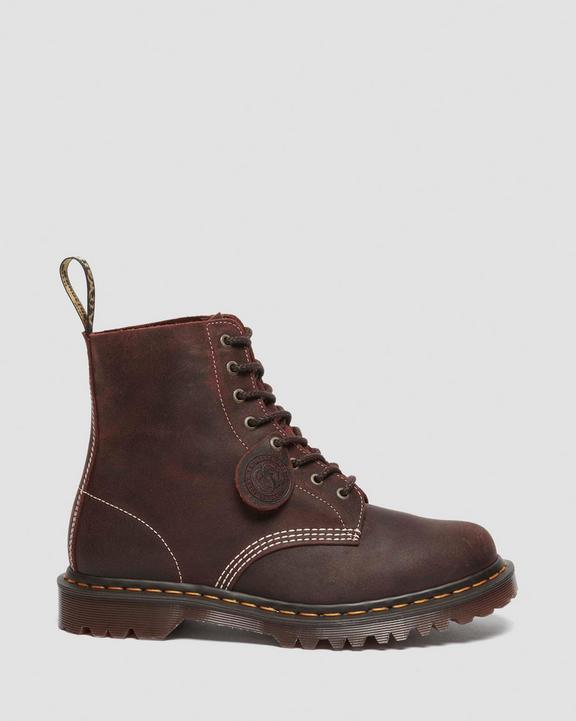 Dr. Martens 1460 Made in England Wax Commander Lace Up Boots Brązowe | SN-DM84146