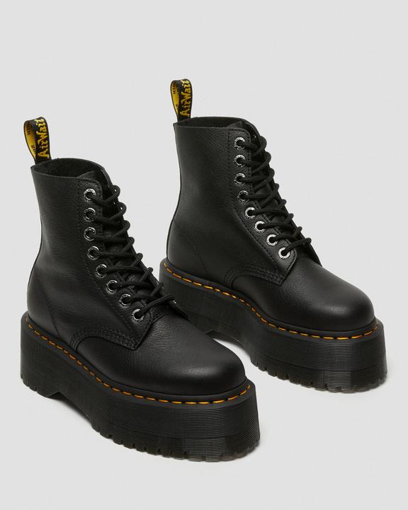 Dr. Martens 1460 Max Leather Platform Boots Czarne | SN-DM84281