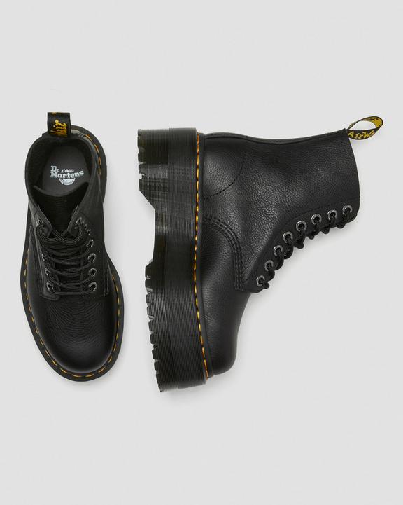 Dr. Martens 1460 Max Leather Platform Boots Czarne | SN-DM84281