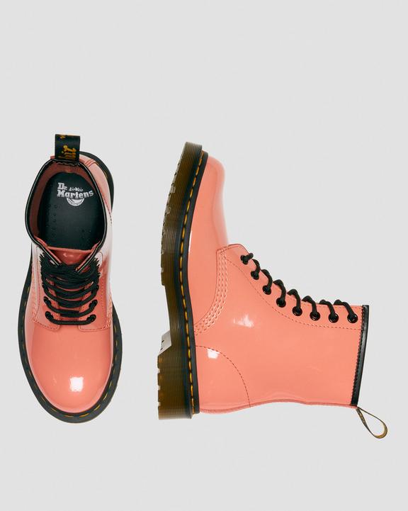 Dr. Martens 1460 Patent Leather Lace Up Boots Koralowe | SN-DM84128