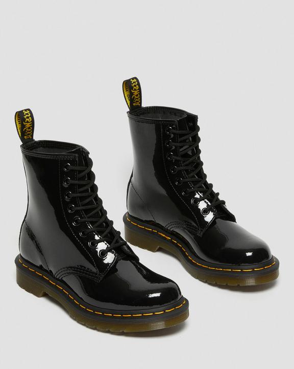 Dr. Martens 1460 Patent Leather Lace Up Boots Czarne | SN-DM84218