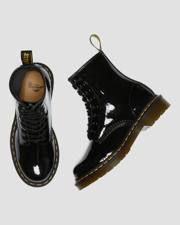 Dr. Martens 1460 Patent Leather Lace Up Boots Czarne | SN-DM84218