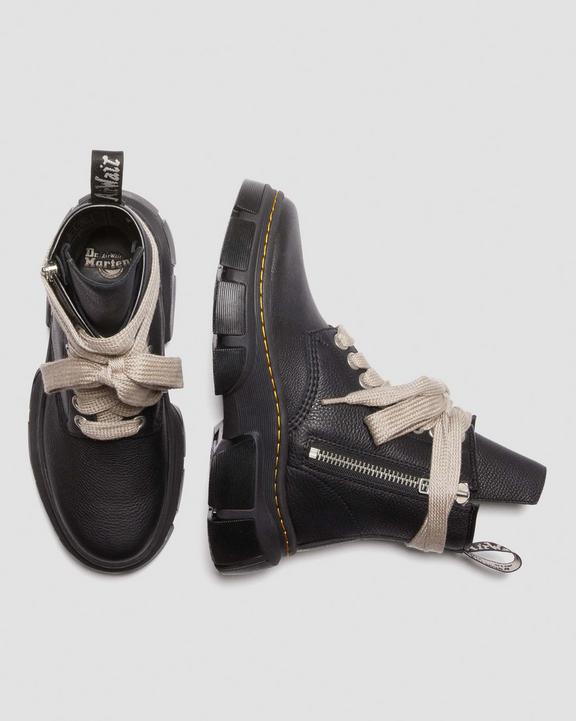 Dr. Martens 1460 Rick Owens DMXL Leather Lace Up Boots Czarne | SN-DM84140