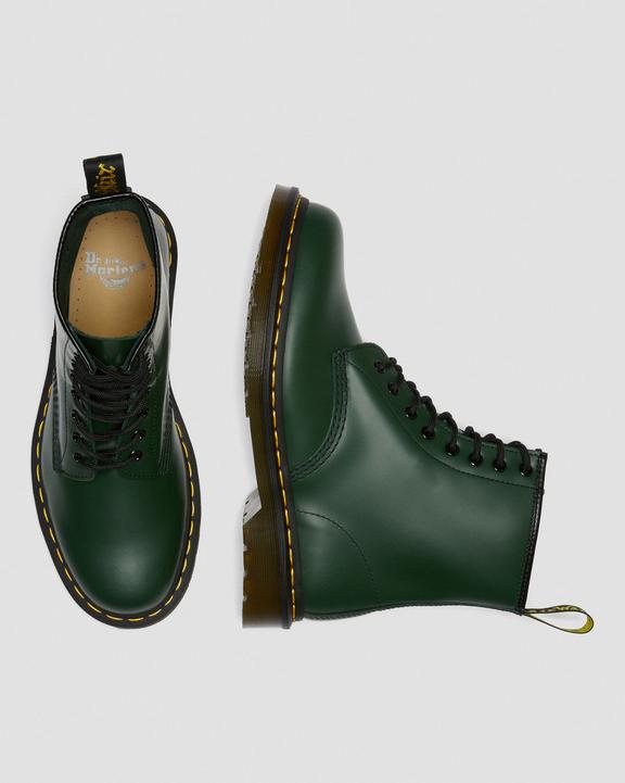 Dr. Martens 1460 Smooth Leather Lace Up Boots Zielone | SN-DM84253