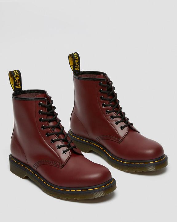 Dr. Martens 1460 Smooth Leather Lace Up Boots Różowe Czerwone | SN-DM84284